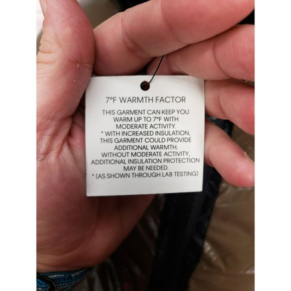 Calvin Klein Sorona Mura Superwet 400T Taupe Beige Insulated Puffer Jacket Size - Picture 8 of 13